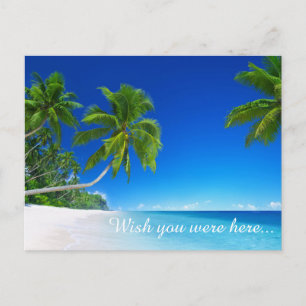 Tropical Beach-Postcard Postcard