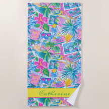 Tropical Beach Postcards Personalised