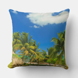Tropical beach resort, Belise Cushion