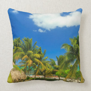 Tropical beach resort, Belise Cushion