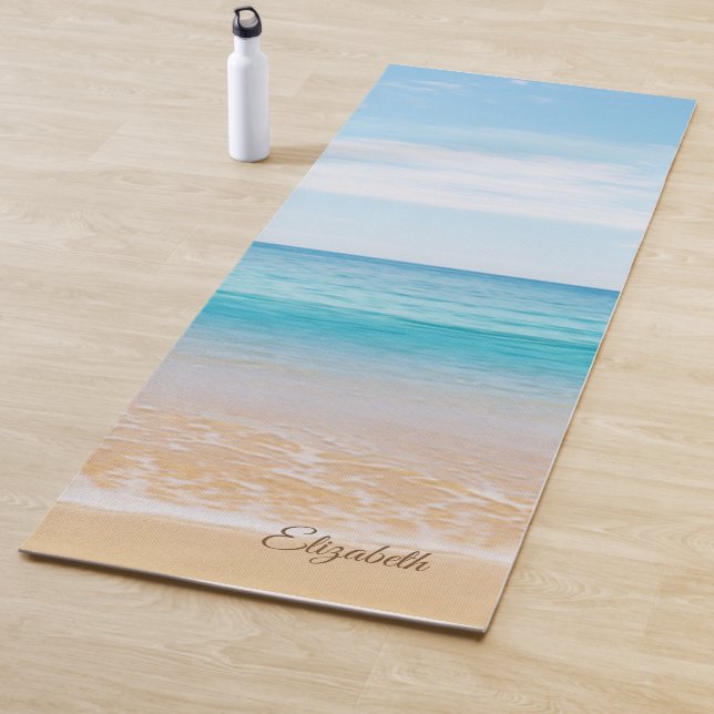 Tropical Beach, Sand- Personalised Yoga Mat (In Situ)