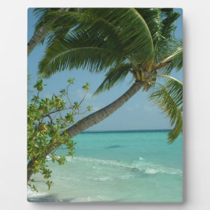 Tropical Beach Sand Sun Water Ocean Waves Surf Art Plaque
