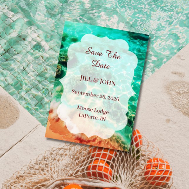 Tropical Beach Save the Date Announcement (Creator Uploaded)