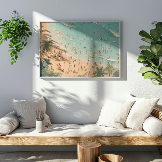 Tropical Beach Scene | Coastal Summer Poster (Creator Uploaded)