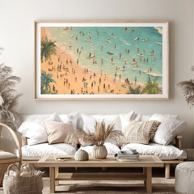 Tropical Beach Scene | Coastal Summer Poster (Creator Uploaded)