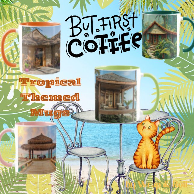 Tropical Beach Scene Mug (Creator Uploaded)