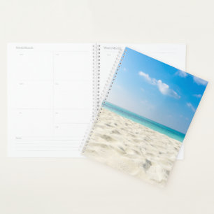 Tropical Beach Sea Sand Sky & Summer Day Planner