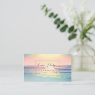 Tropical Beach Sea Sun Colourful Summer Business Card