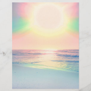 Tropical Beach Sea Sun Colourful Summer Custom Letterhead