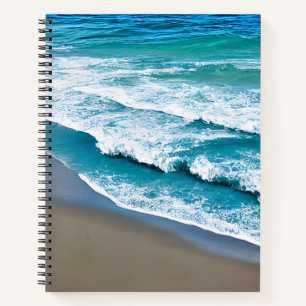 Tropical Beach Sea Waves Notebook