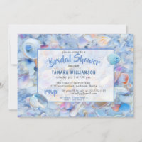 Tropical Beach Seashells Seaside Bridal Shower
