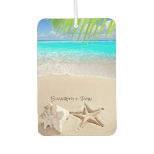 Tropical Beach,Seastar,Seashell Car Air Freshener