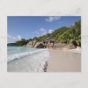 Tropical Beach, Seychelles, Indian Ocean Postcard