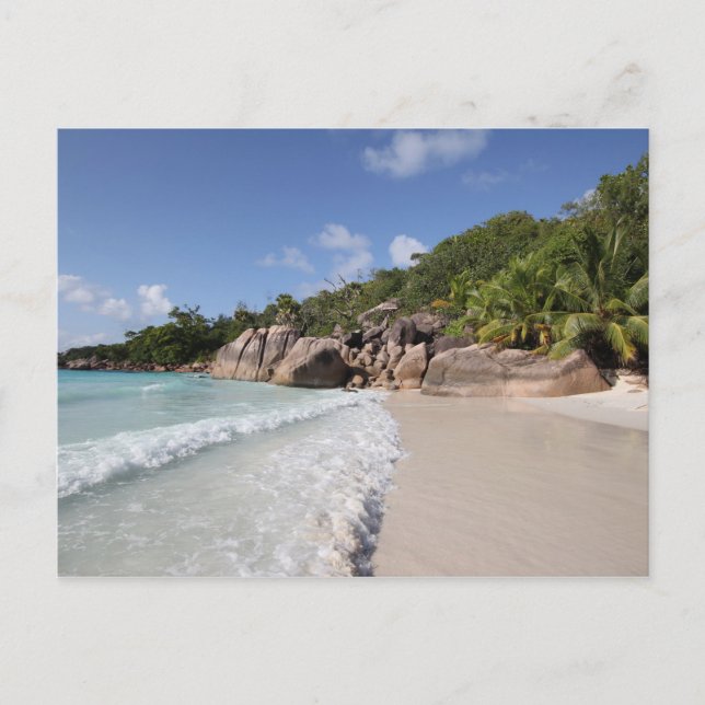 Tropical Beach, Seychelles, Indian Ocean Postcard (Front)