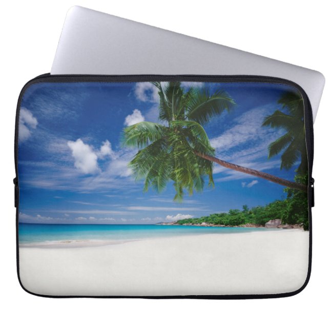 Tropical Beach | Seychelles Laptop Sleeve (Front)