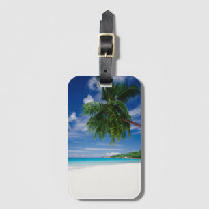 Tropical Beach Seychelles Luggage Tag