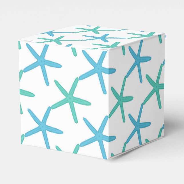 Tropical Beach Shell Favour Gift Box (Front Side)