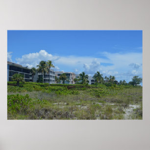 Tropical Beach Side Paradise Poster