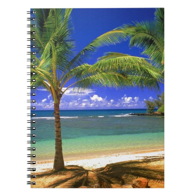 tropical beach spiral notebook (Front)