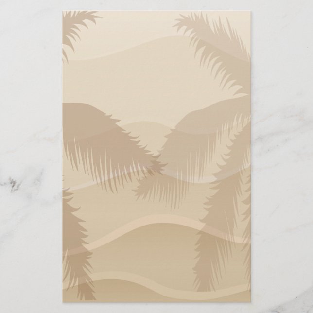 Tropical Beach Stationery (Front)