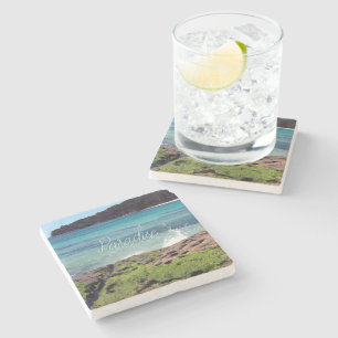 Tropical Beach Stone Coaster