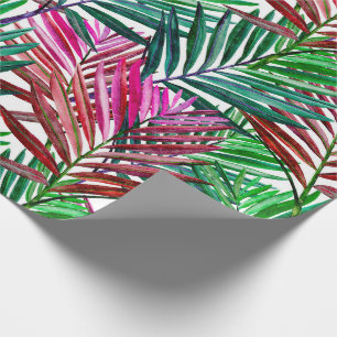 Tropical Beach Summer Palms Wrapping Paper