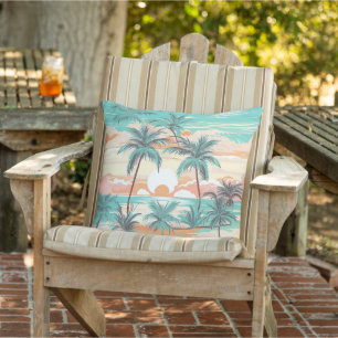 Tropical Beach Sunset Cushion