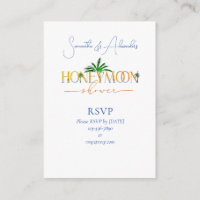 Tropical Beach Sunset Honeymoon Fund Couple Shower