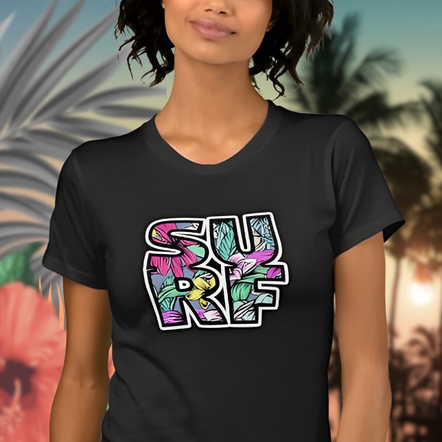 Tropical Beach Surf T-Shirt (Creator Uploaded)