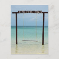 tropical beach swing