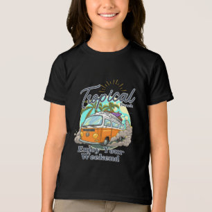 Tropical Beach T-shirt Design Tri-Blend Shirt