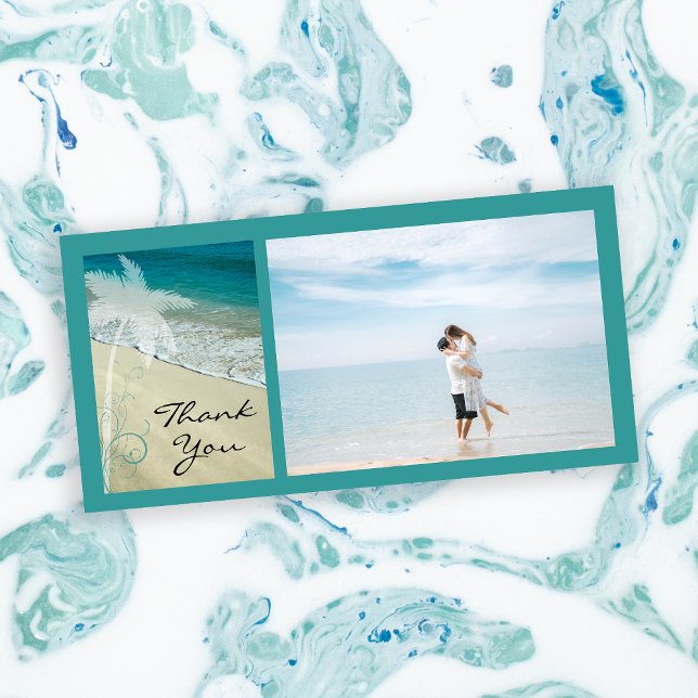 Tropical Beach Thank You Card (Creator Uploaded)
