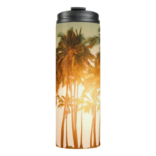 Tropical beach thermal tumbler (Front)