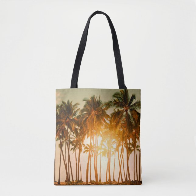 Tropical beach tote bag (Front)