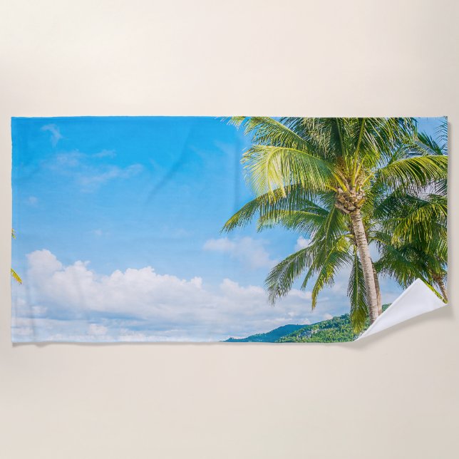 Tropical Beach Towel (Front)