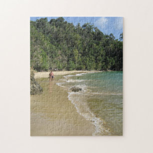 Tropical Beach Trinidad and Tobago. Jigsaw Puzzle