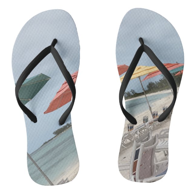 Tropical beach vibes jandals (Footbed)