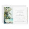Tropical Beach Watercolor Palm Tree Couples Shower