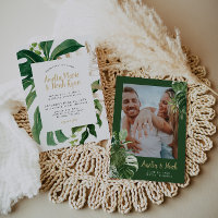Tropical Beach Wedding Invitation