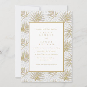 Tropical Beach Wedding Invitation