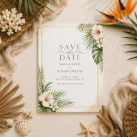 Tropical Beach Wedding Photo