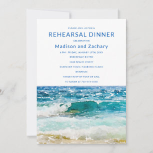 Tropical Beach Wedding Rehearsal Dinner