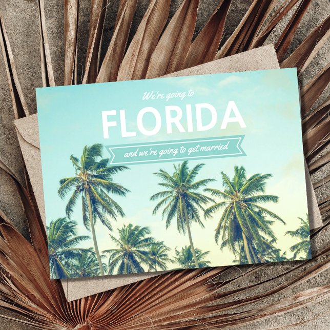 Tropical Beach Wedding Save the Date Announcement Postcard (Creator Uploaded)