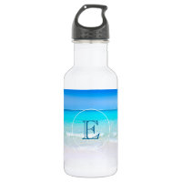 Tropical Beach with a Turquoise Sea Monogram