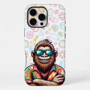 Tropical/beach yeti/bigfoot iPhone 16 pro max case
