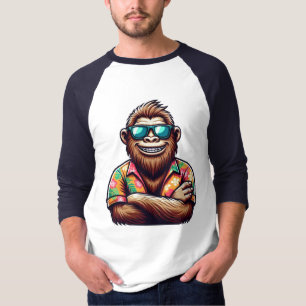 Tropical/beach yeti/bigfoot  T-Shirt