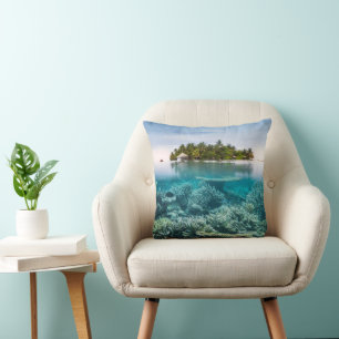 Tropical Beaches Ari Atoll Maldives Cushion