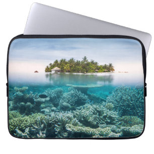 Tropical Beaches Ari Atoll Maldives Laptop Sleeve