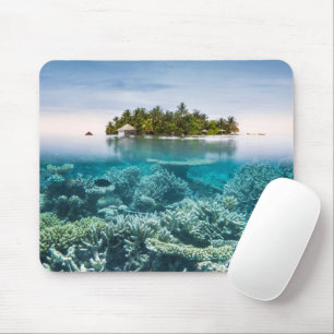 Tropical Beaches Ari Atoll Maldives Mouse Pad