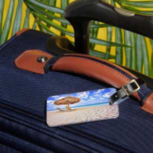Tropical Beaches   Aruba Sandy Beach Luggage Tag
